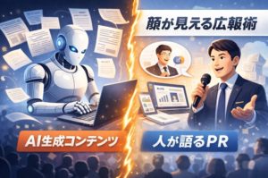 AI生成コンテンツ溢れる時代の「顔が見える」広報術とは