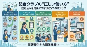 メディアと繋がる！記者クラブ「正しい投げ込み」の鉄則とは