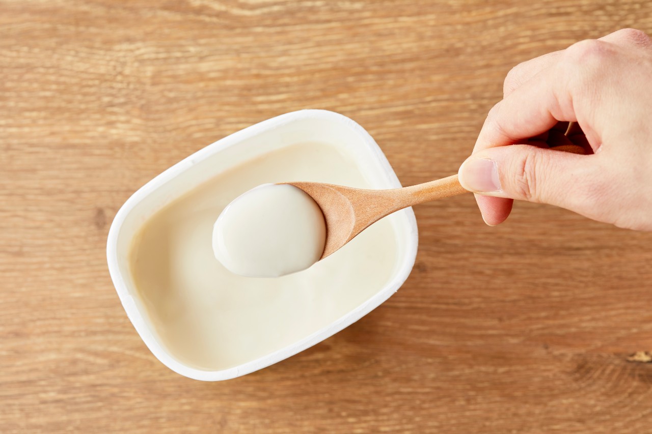 すんき漬けというお漬物から分離した乳酸菌を使うことで、豆乳をヨーグルト風にすることが出来た。